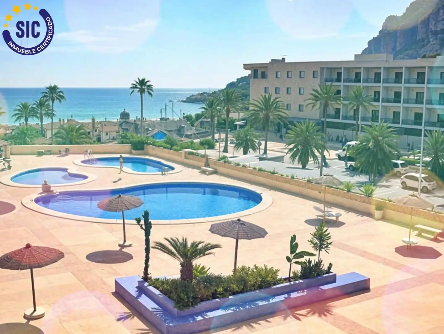 Piscina de Apartament en venda en Calpe / Calp amb Calefacció, Terrassa i Piscina comunitària