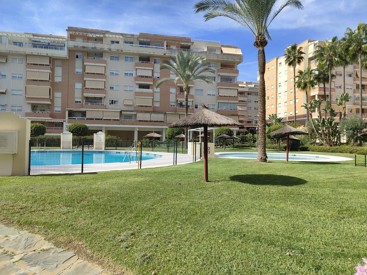 Swimming pool of Flat for sale in Málaga Capital  with Air Conditioner, Terrace and Storage room