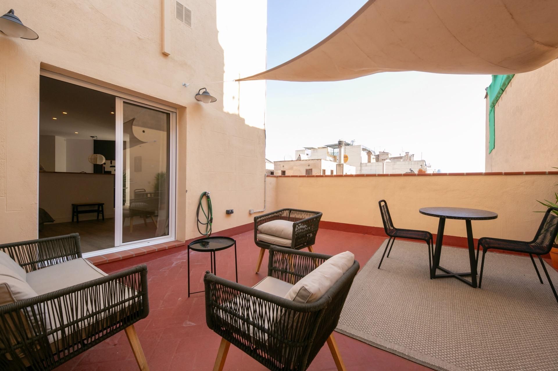 Terrassa de Àtic de lloguer en  Barcelona Capital amb Aire condicionat, Calefacció i Parquet