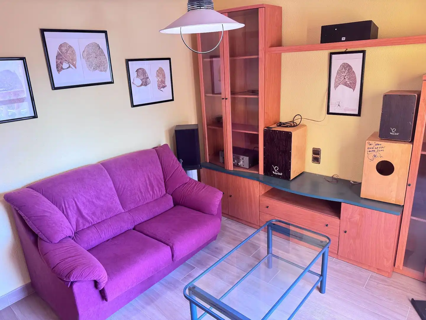 Wohnzimmer von Einfamilien-Reihenhaus zum Verkauf in Roquetas de Mar mit Klimaanlage