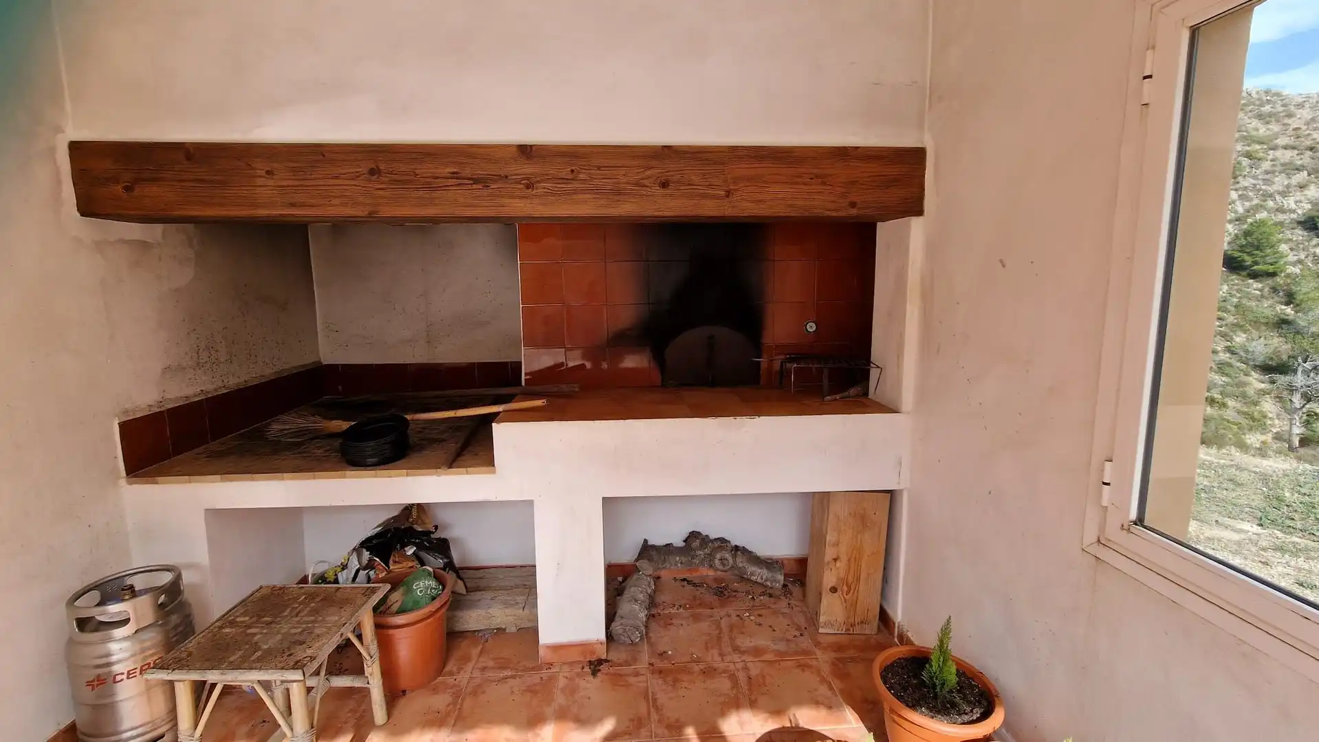 Cuina de Casa o xalet en venda en Tàrbena amb Terrassa, Moblat i Forn