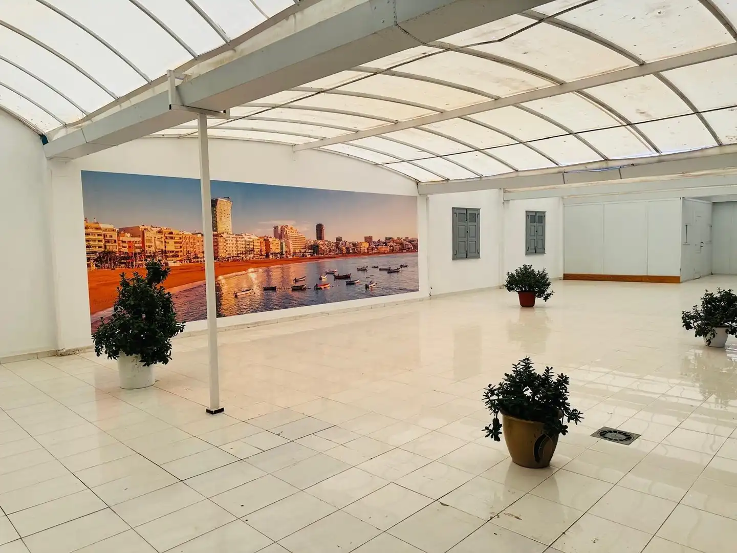 Terrassa de Apartament de lloguer en San Bartolomé de Tirajana amb Aire condicionat, Jardí privat i Moblat