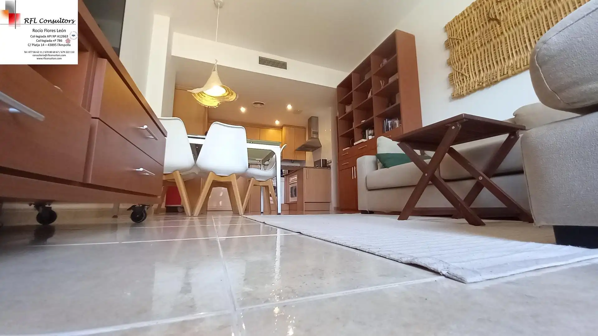 Sala d'estar de Apartament en venda en L'Ampolla amb Calefacció i Balcó