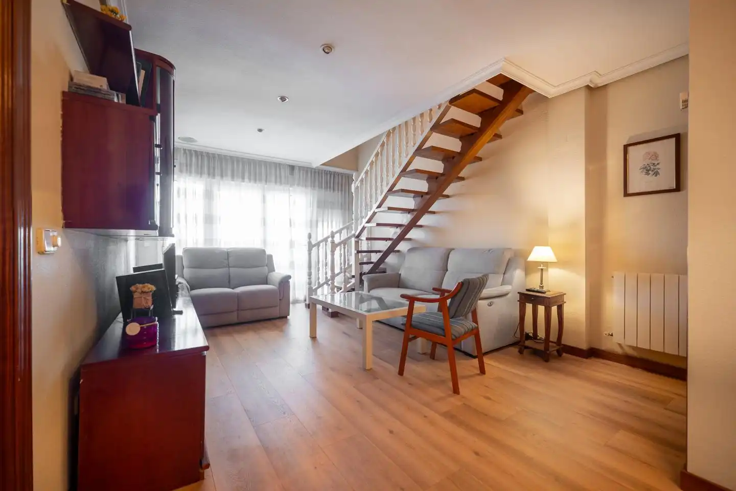 Wohnzimmer von Wohnung zum Verkauf in Ávila mit Klimaanlage, Parkett und Terrasse