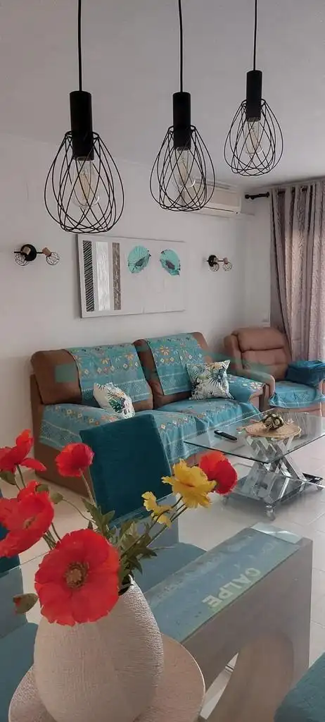 Sala d'estar de Pis en venda en Calpe / Calp amb Aire condicionat i Terrassa