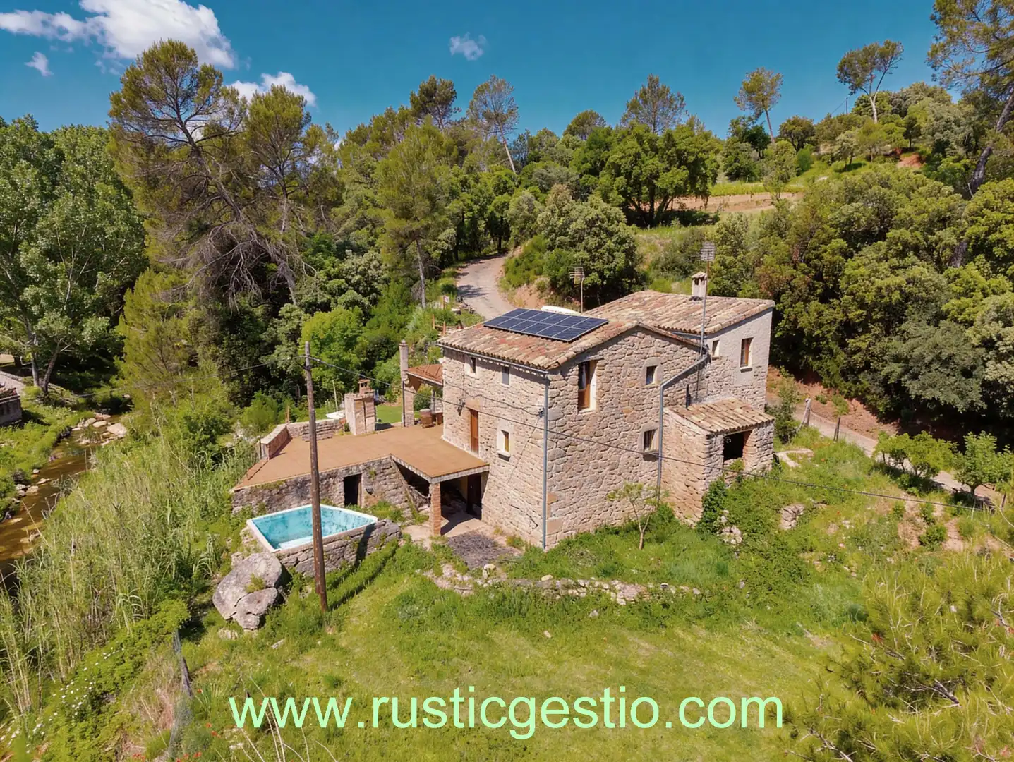 Exterior view of Country homes for sale in Sant Salvador de Guardiola  with Private garden, Terrace and Swimming Pool