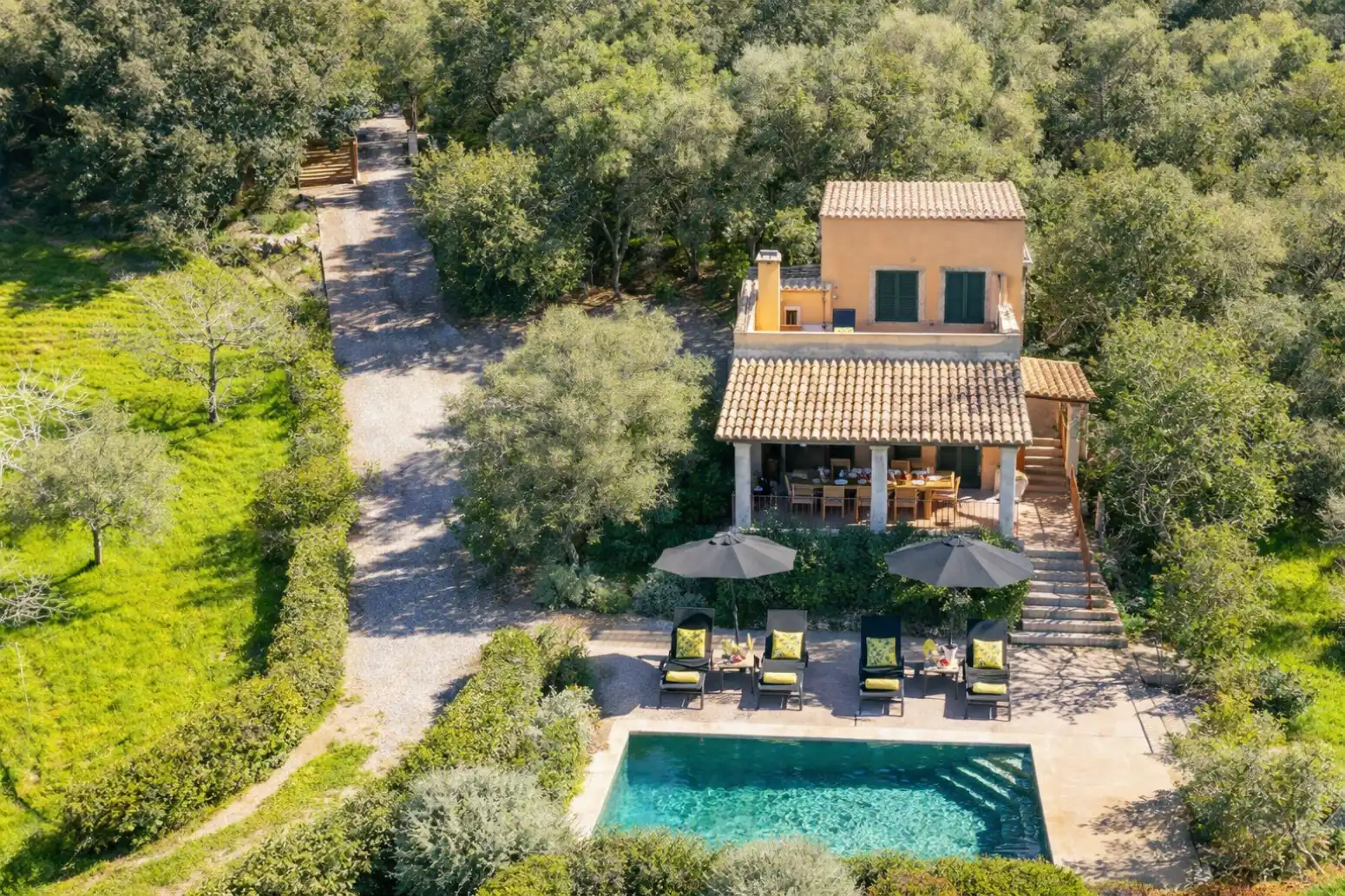 Exterior view of Houses for rent in Campanet  with Heating, Private garden and Terrace