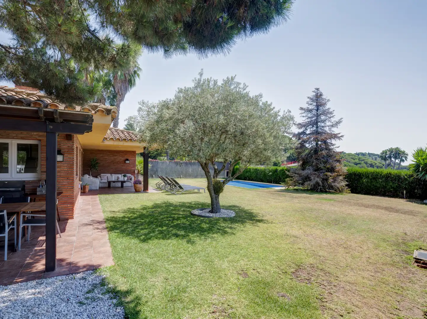 Garden of Houses for sale in Sant Andreu de Llavaneres  with Air Conditioner, Heating and Private garden