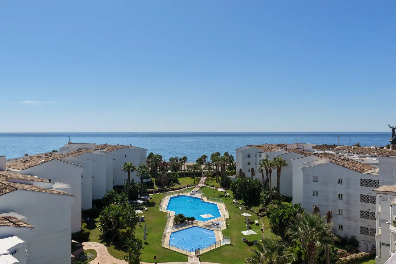 Garten von Wohnungen zur Miete in Marbella mit Klimaanlage, Heizung und Terrasse