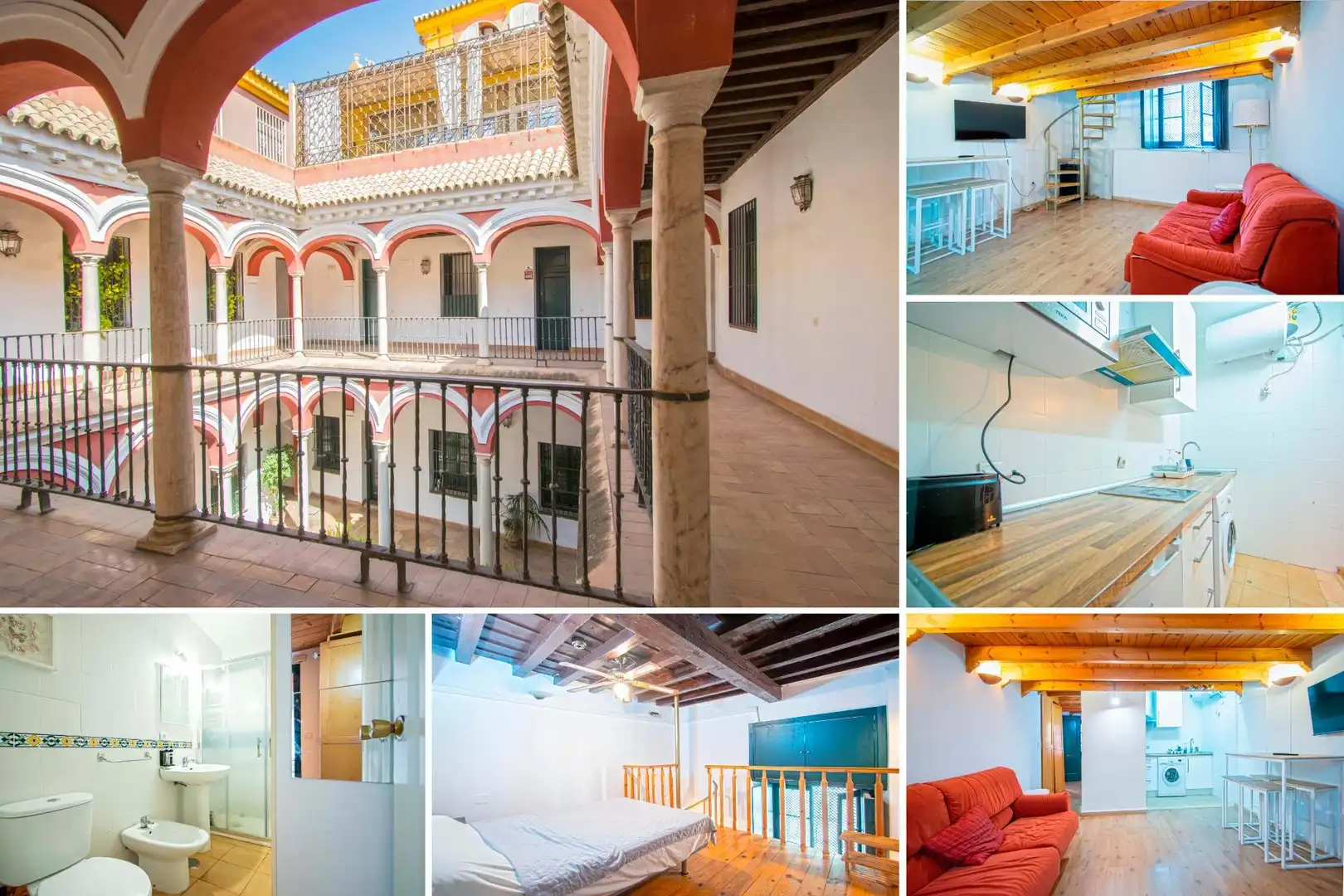 Vista exterior de Apartamento de alquiler en Sevilla con Aire acondicionado y Amueblado