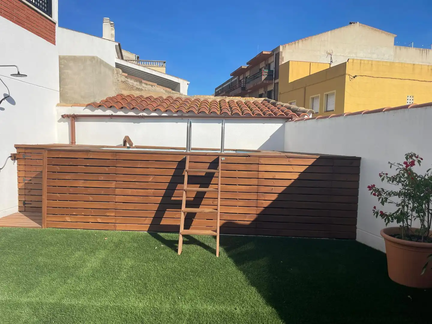 Terrassa de Casa adosada en venda en La Nou de Gaià amb Jardí privat, Terrassa i Piscina