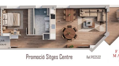 Foto 3 de Piso en venta en Centre, Sitges