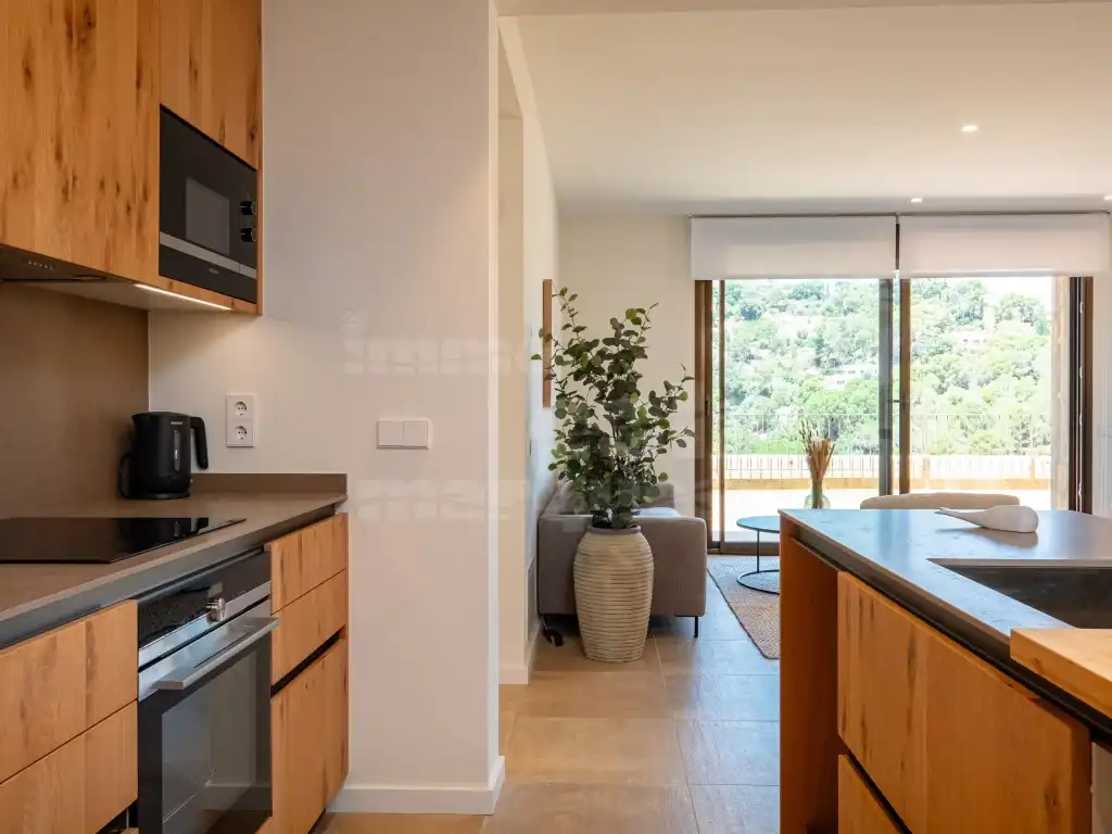 Cocina de Apartamento de alquiler en Begur