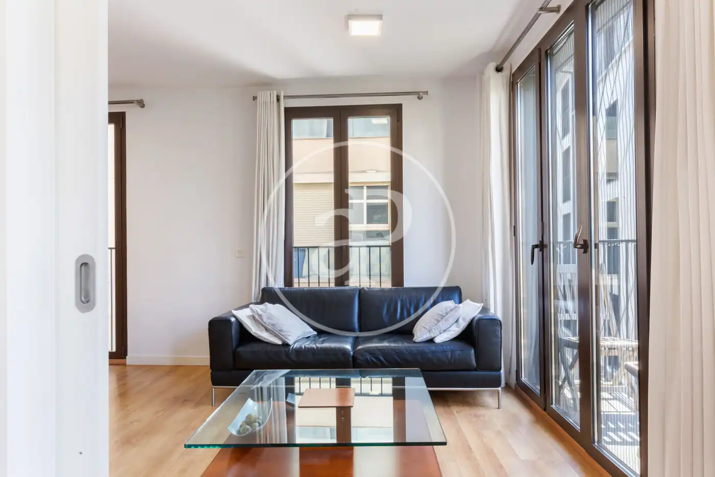 Living room of Flat for rent in Valencia  with Air Conditioner, Heating and Furnished