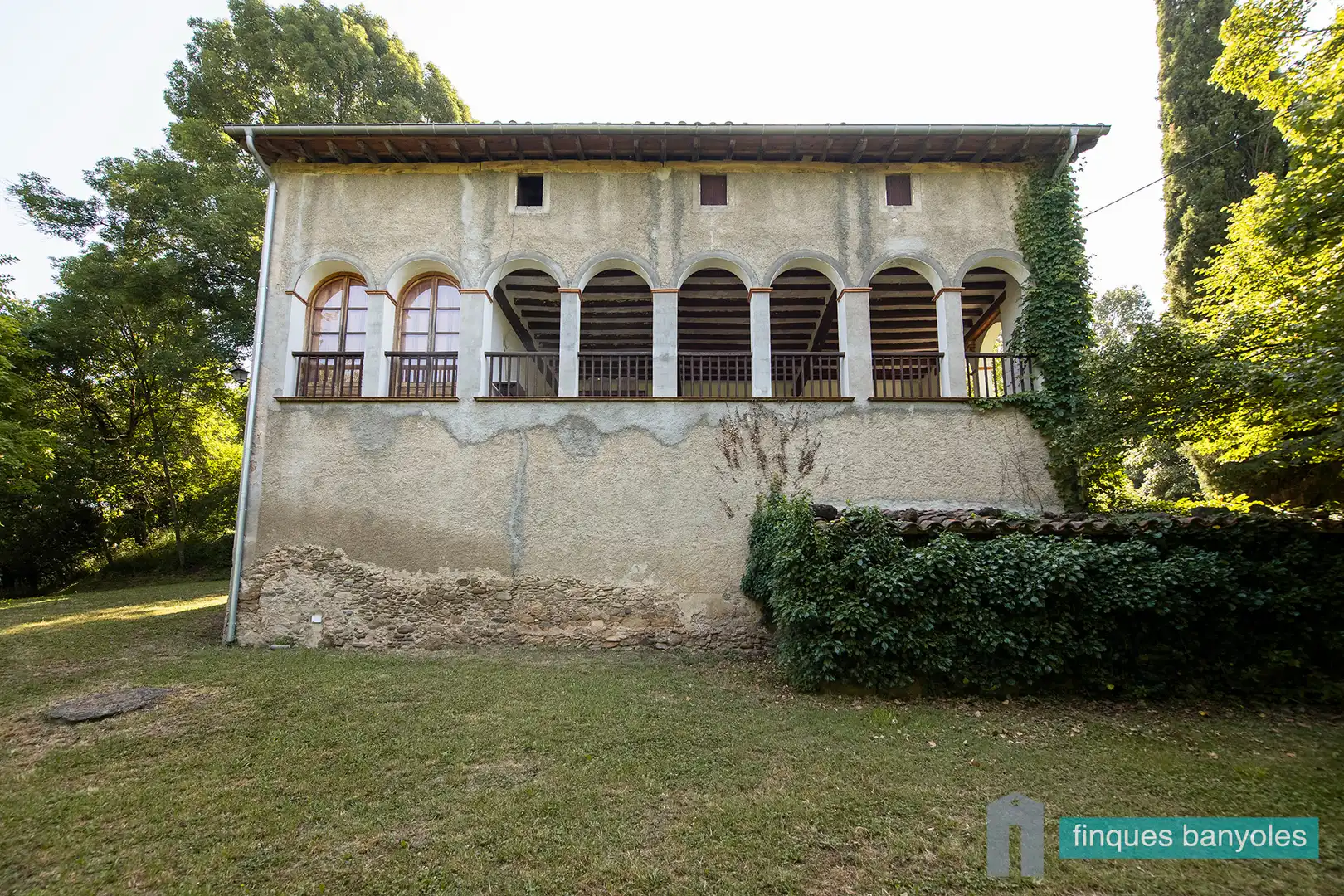 Vista exterior de Finca rústica en venda en Les Preses amb Calefacció, Jardí privat i Terrassa