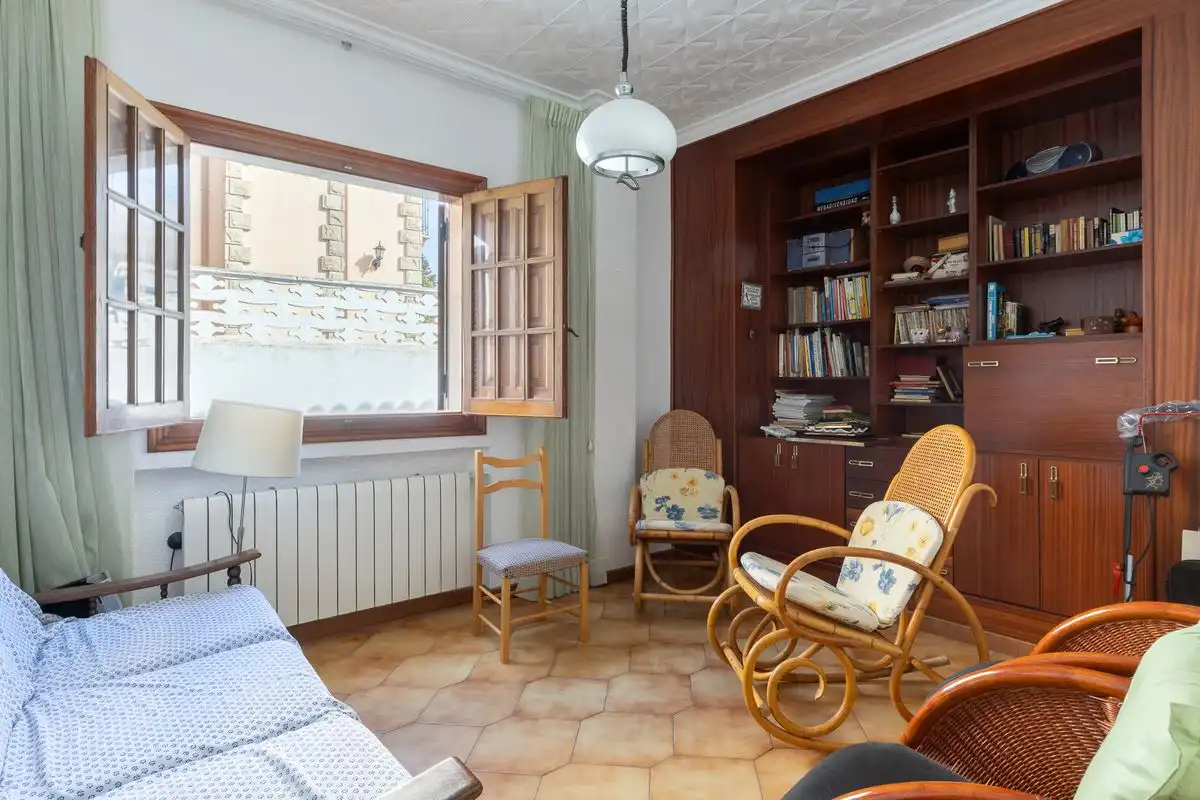 Wohnzimmer von Country house zum Verkauf in Mogente / Moixent mit Klimaanlage, Heizung und Terrasse