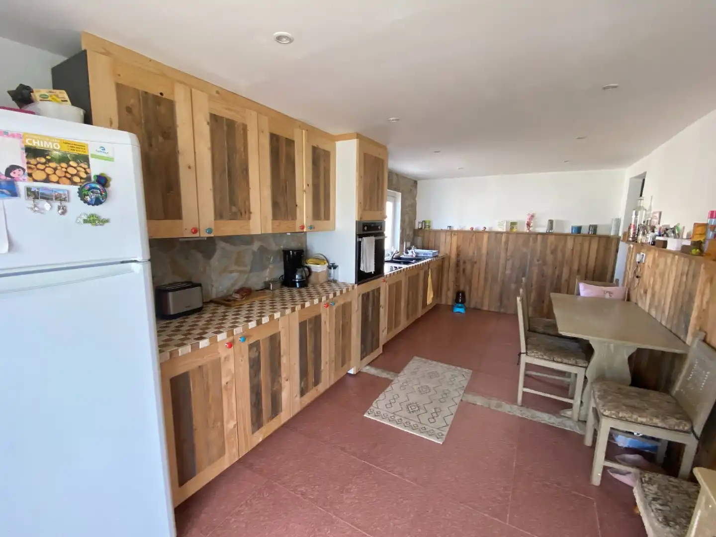 Cocina de Finca rústica en venta en Sax con Aire acondicionado, Calefacción y Jardín privado
