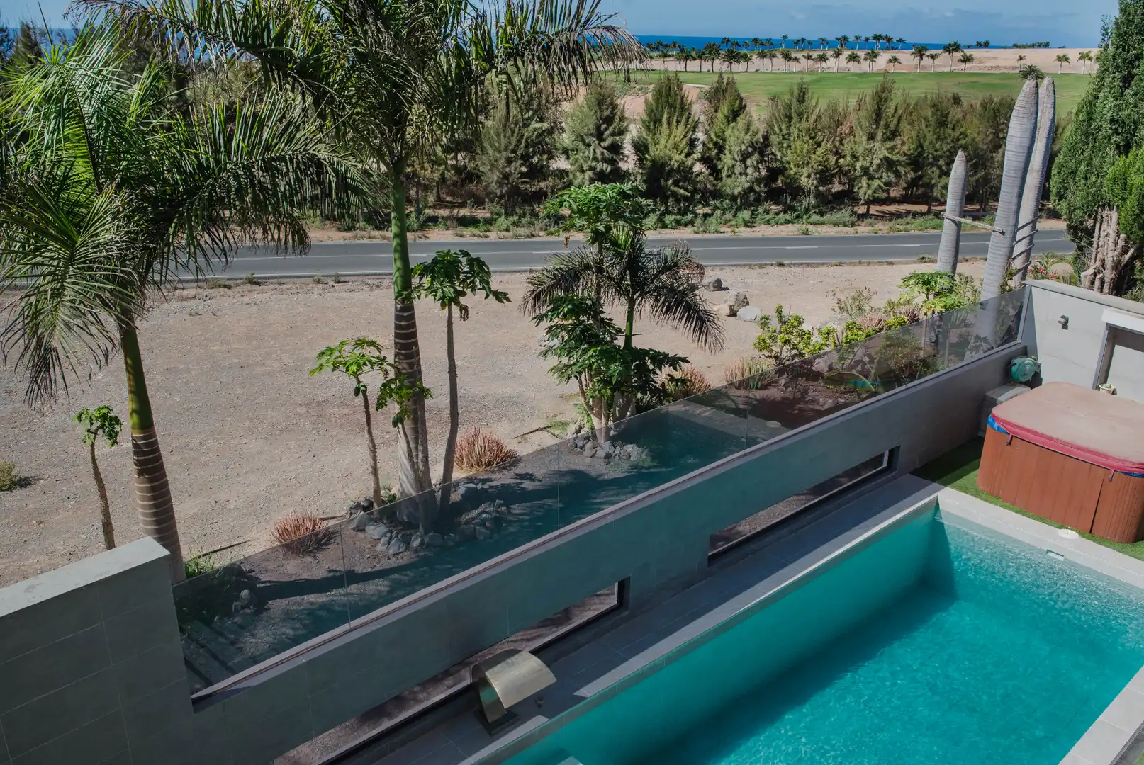 Piscina de Casa o chalet de alquiler en San Bartolomé de Tirajana con Aire acondicionado, Calefacción y Jardín privado