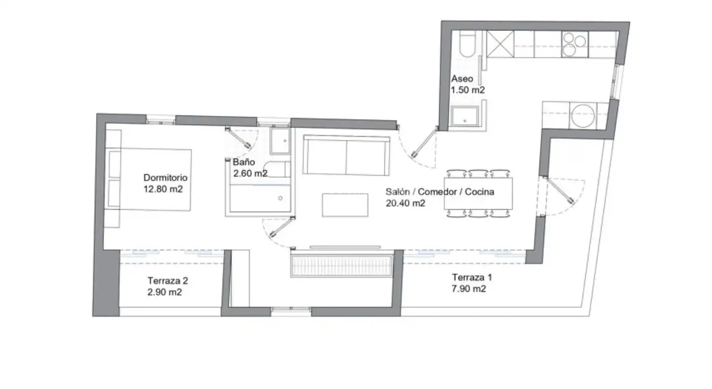 Piso en venta en Madrid con Terraza