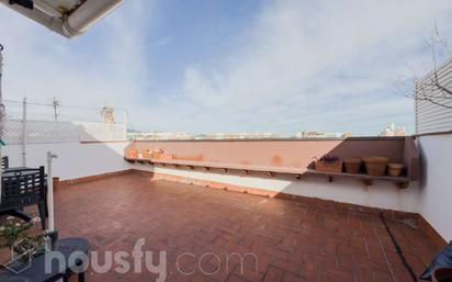 Terrace of Attic for sale in  Barcelona Capital  with Air Conditioner, Heating and Parquet flooring