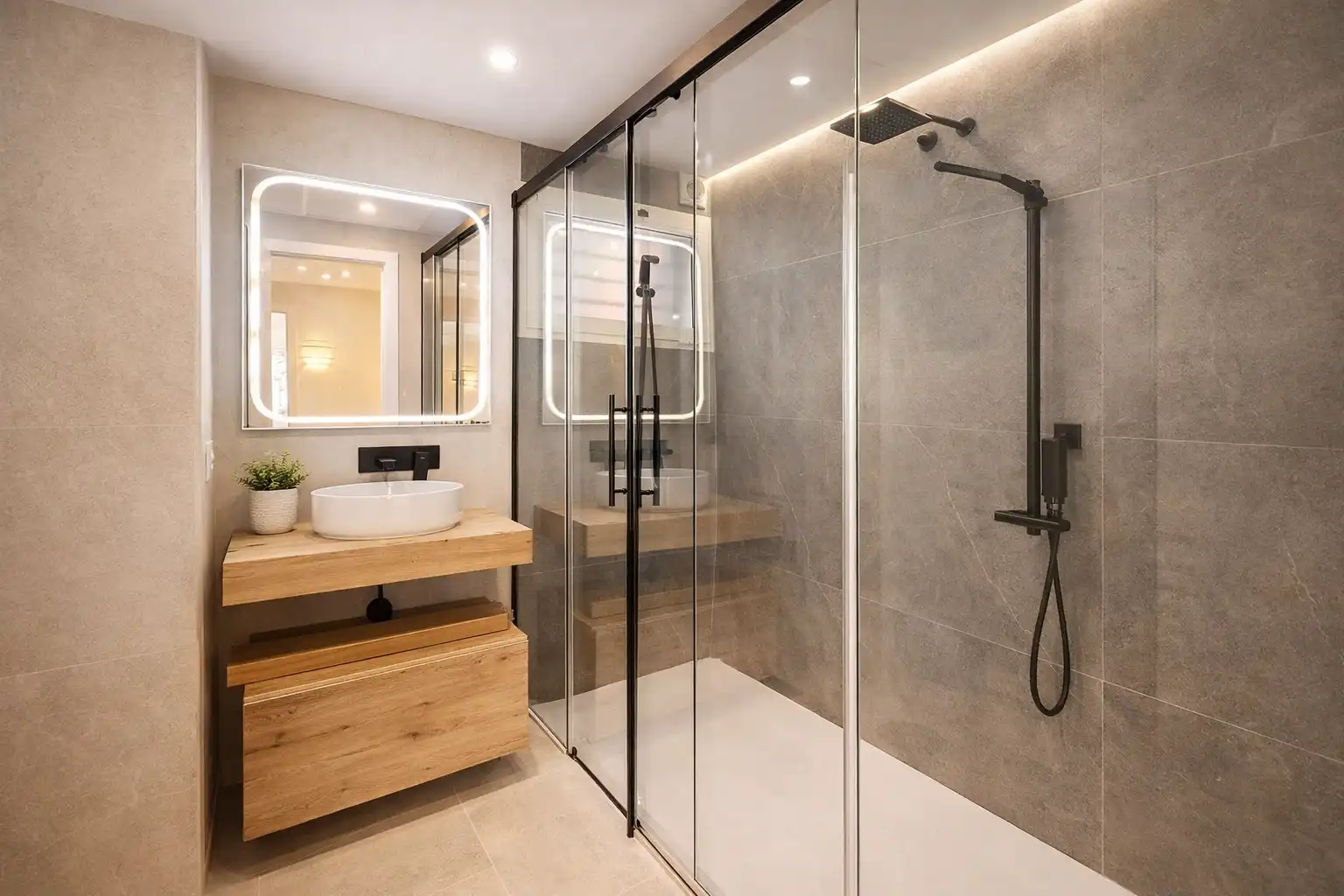 Baño de Planta baja en venta en Estepona con Aire acondicionado, Terraza y Piscina