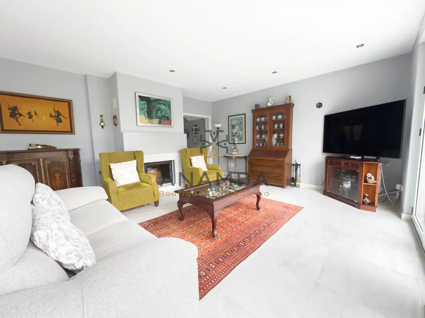 Living room of Houses for sale in Muros de Nalón  with Storage room
