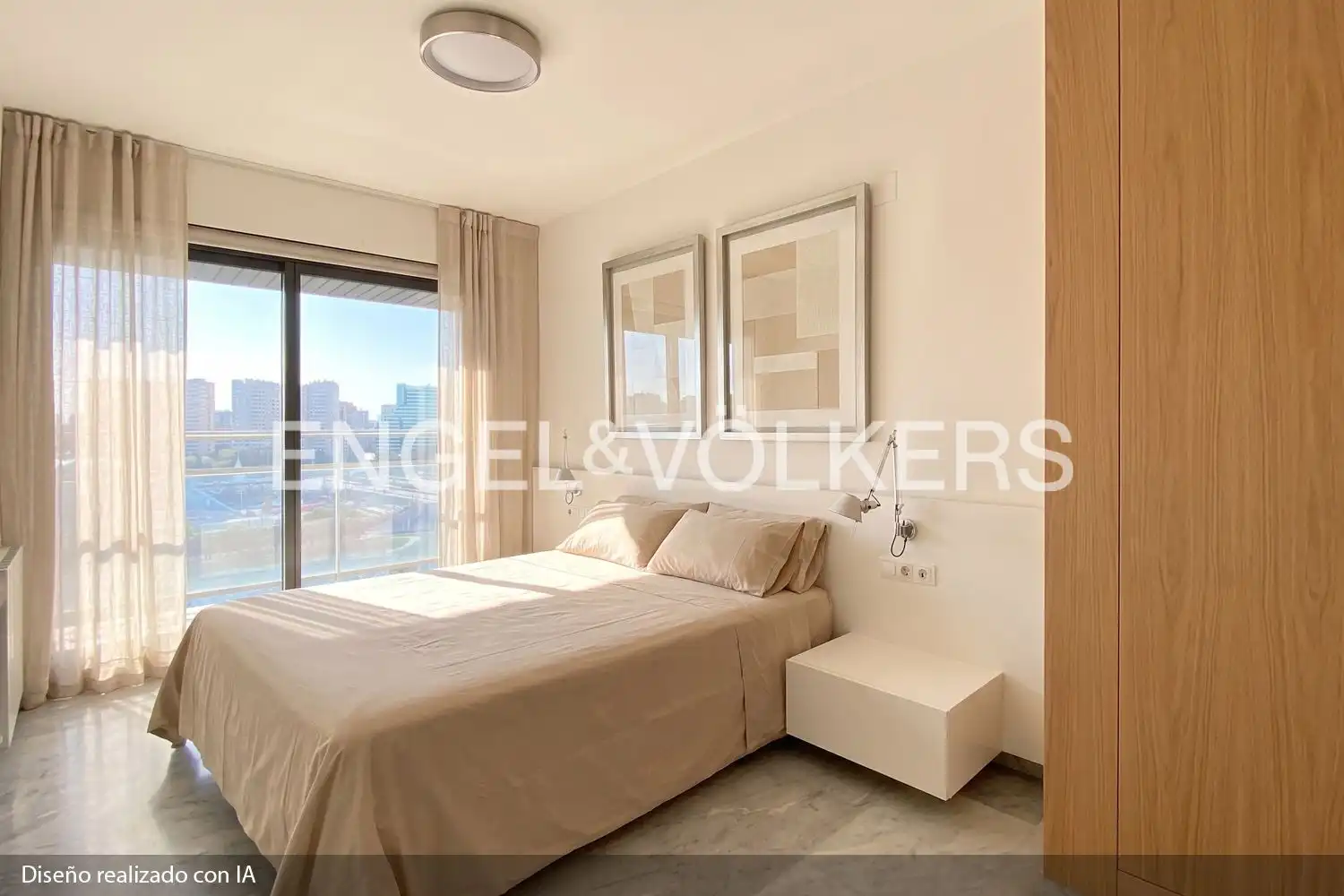 Bedroom of Attic for sale in Valencia  with Air Conditioner, Heating and Terrace
