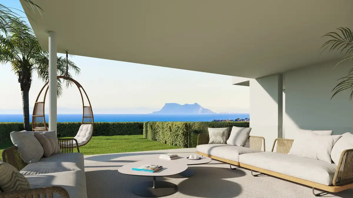 Terraza de Apartamento en venta en Benahavís con Aire acondicionado, Calefacción y Jardín privado