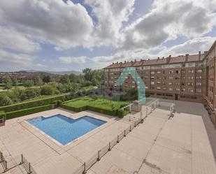 Swimming pool of Flat to rent in Gijón   with Heating, Parquet flooring and Furnished