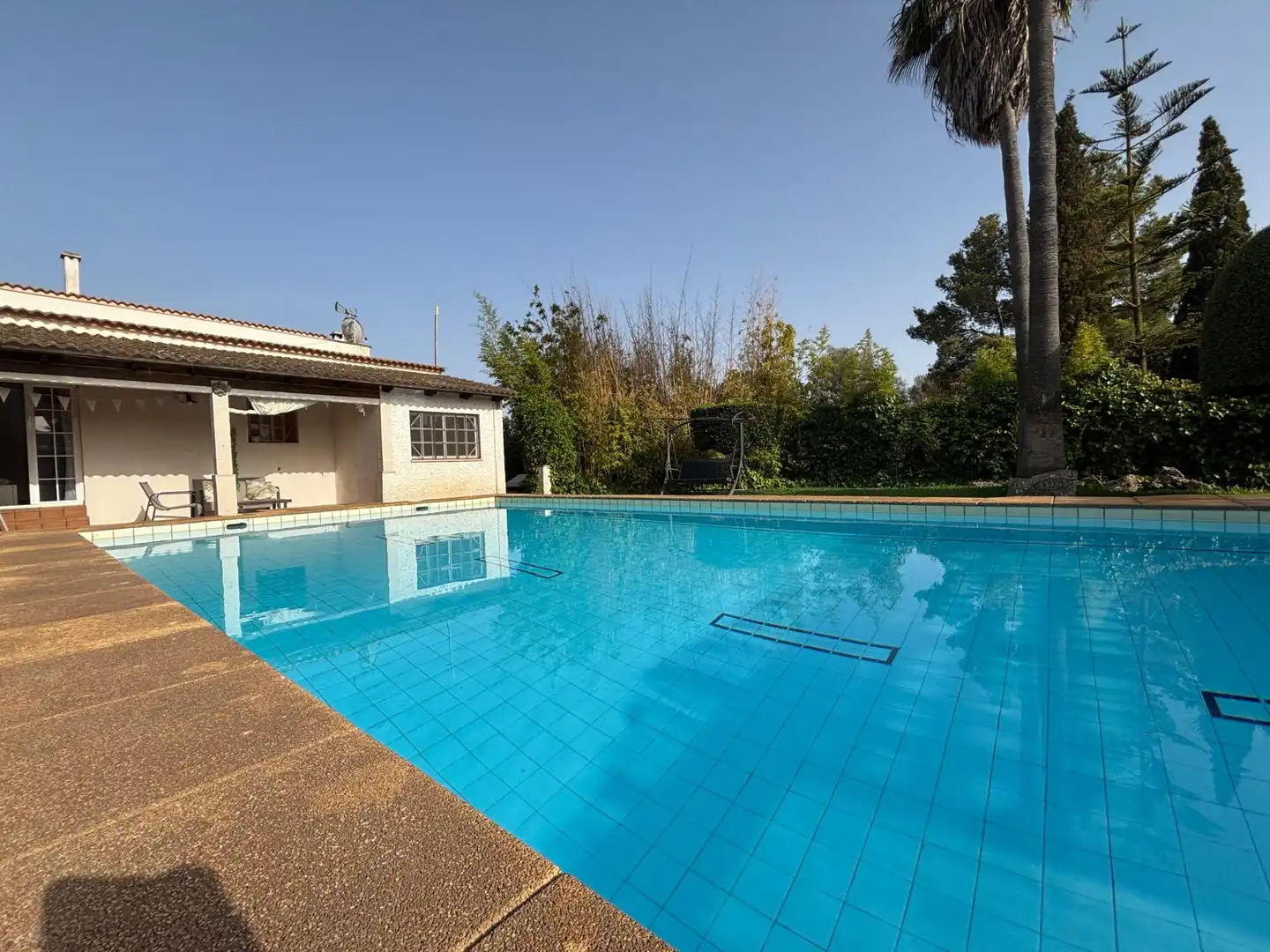 Piscina de Finca rústica en venta en Llucmajor con Aire acondicionado, Calefacción y Jardín privado