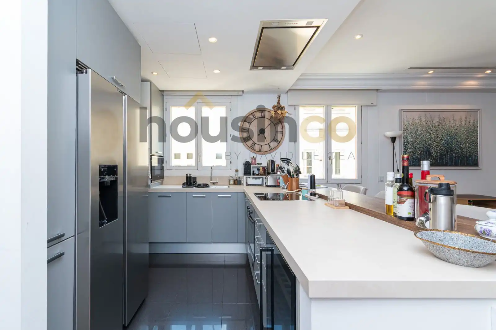 Küche von Wohnung zur Miete in Madrid mit Klimaanlage, Heizung und Parkett