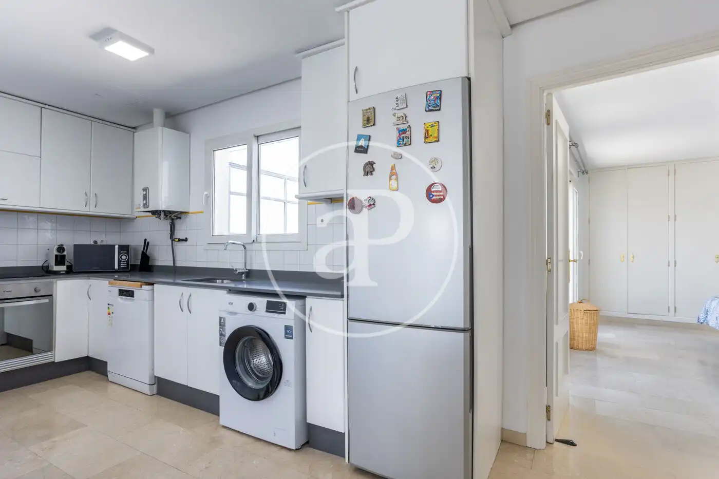 Kitchen of Attic for rent in Valencia  with Air Conditioner, Heating and Terrace