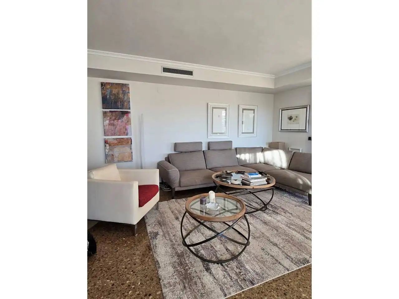 Wohnzimmer von Dachboden zum Verkauf in Valencia mit Klimaanlage, Heizung und Terrasse