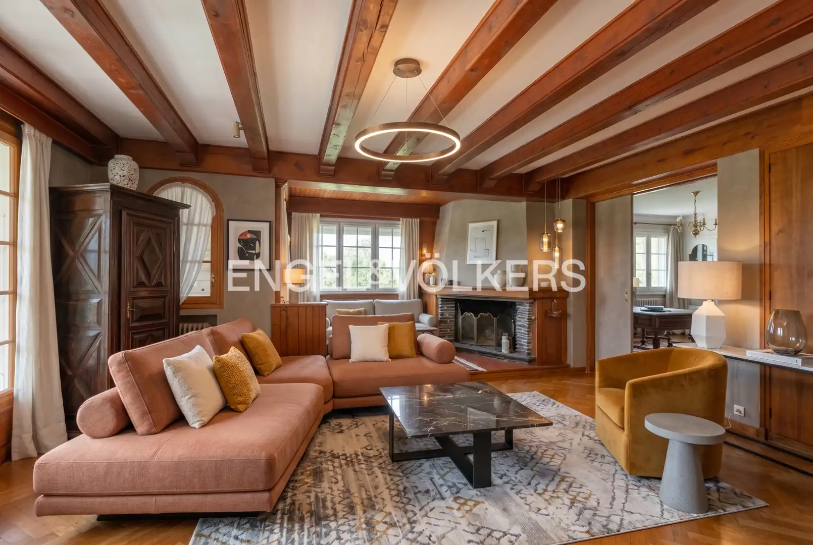 Sala de estar de Casa o chalet en venta en Osséja con Calefacción, Jardín privado y Parquet