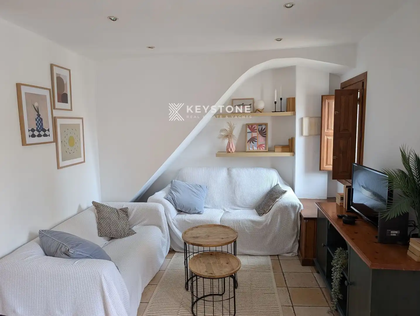 Sala de estar de Piso de alquiler en  Palma de Mallorca con Aire acondicionado, Terraza y Amueblado