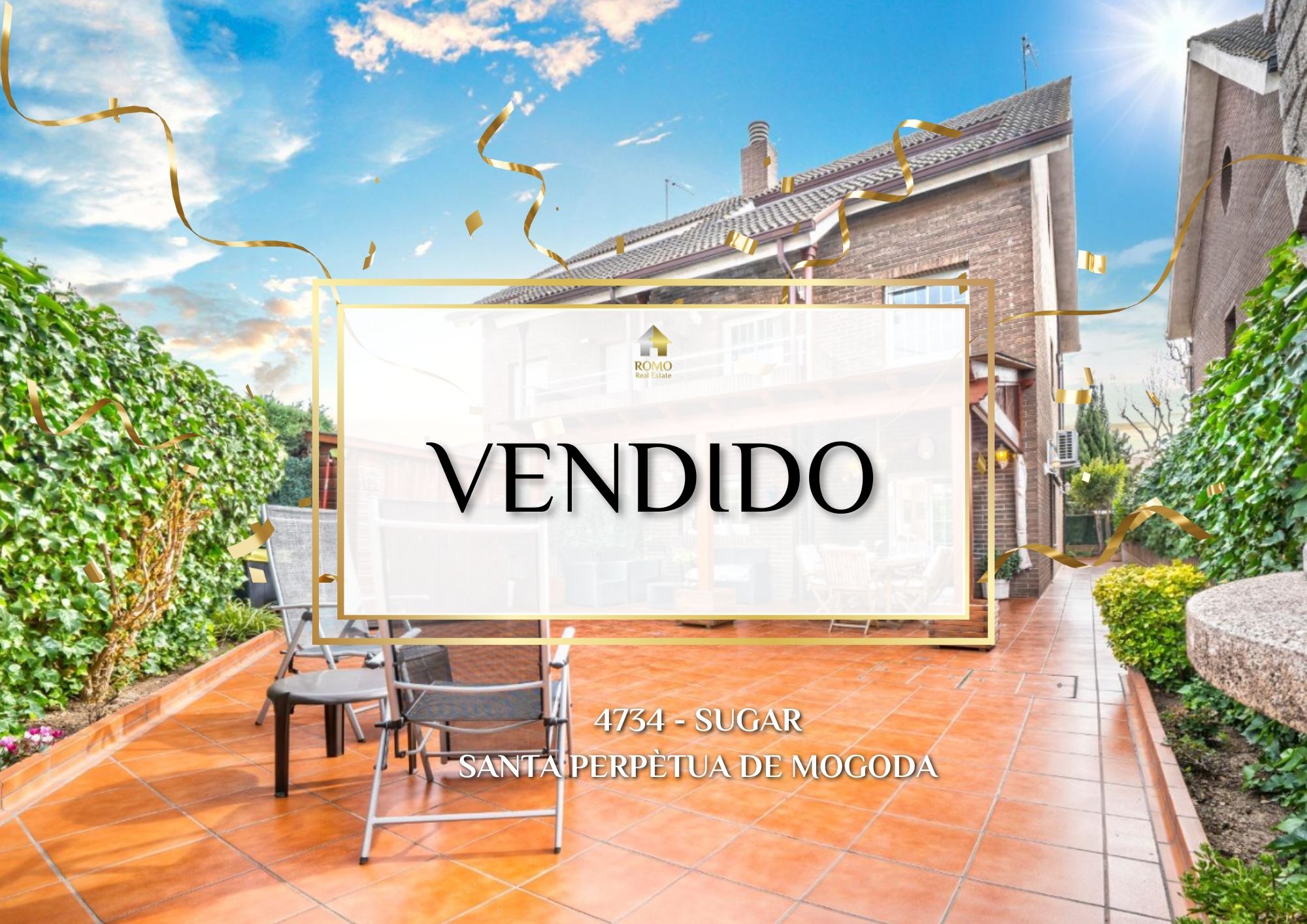 Garden of Single-family semi-detached for sale in Santa Perpètua de Mogoda  with Air Conditioner, Heating and Private garden