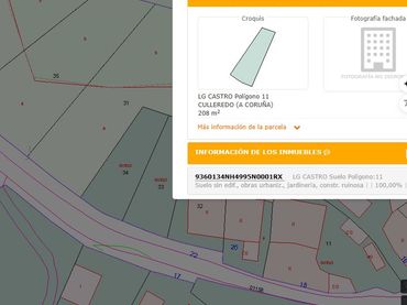 Terreny residencial en venda a Rúa Cadaval 22