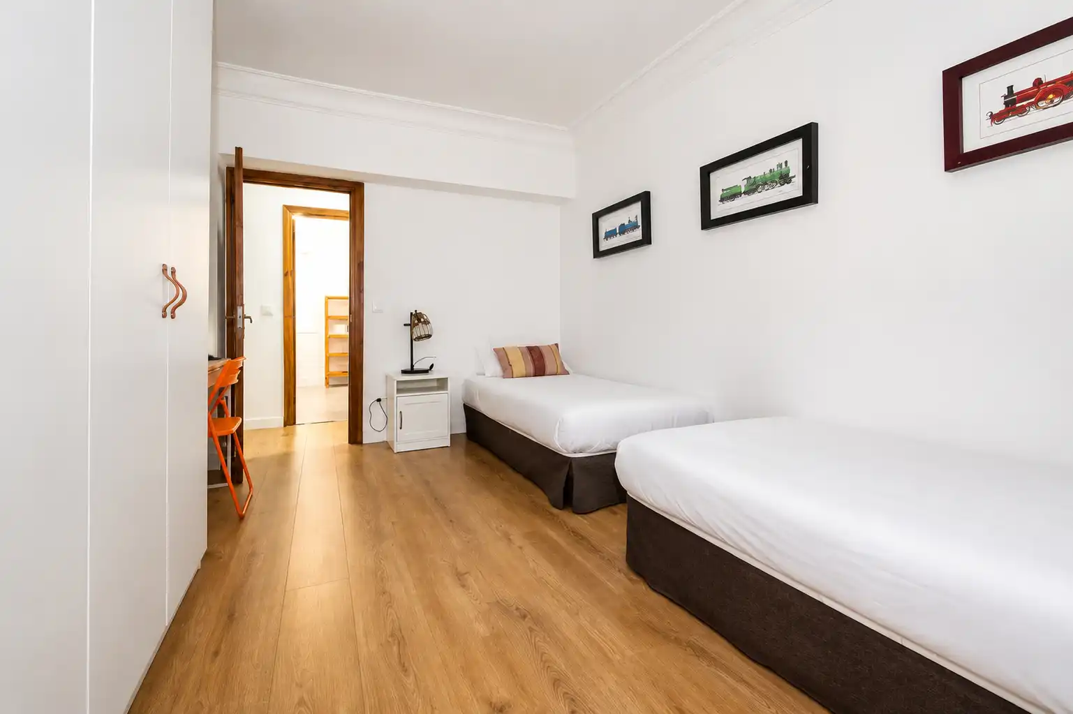 Bedroom of Flat for rent in Santander  with Heating, Terrace and Furnished