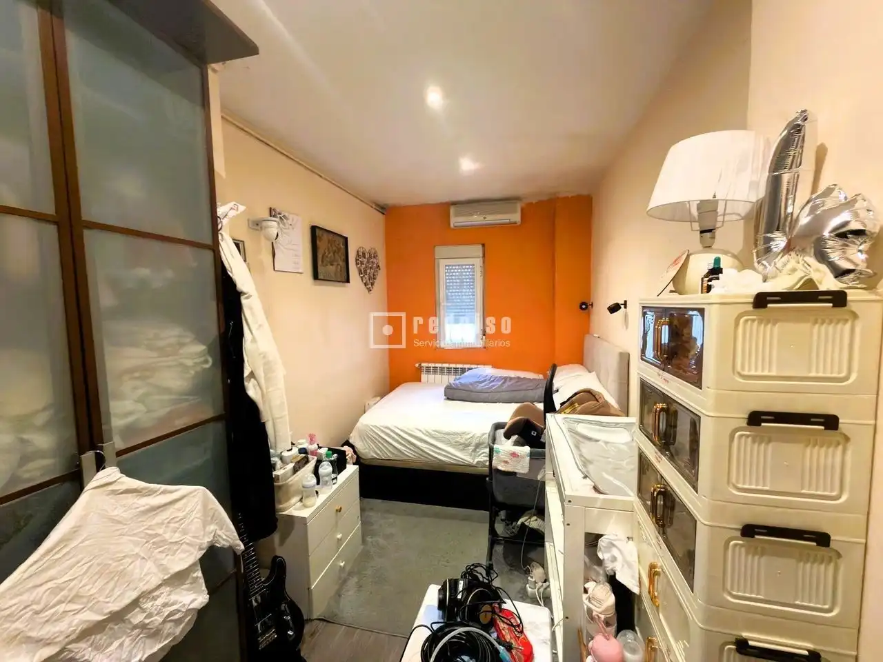 Schlafzimmer von Wohnung zum Verkauf in Madrid mit Klimaanlage, Heizung und Parkett