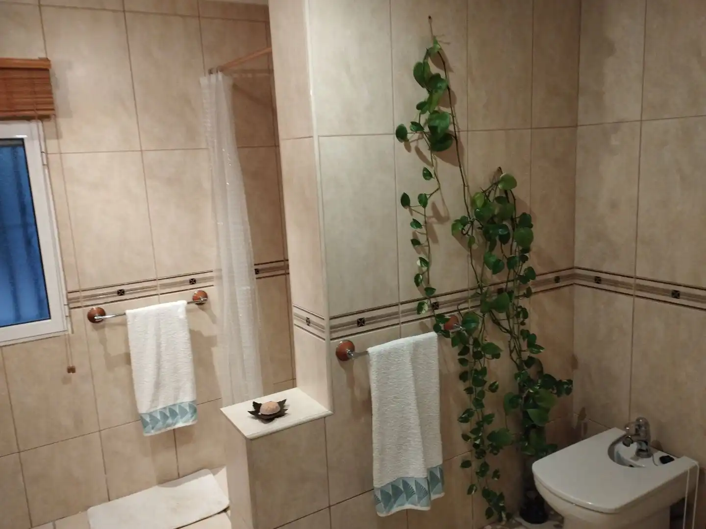 Bany de Casa o xalet de lloguer en Viñuela amb Aire condicionat, Calefacció i Jardí privat