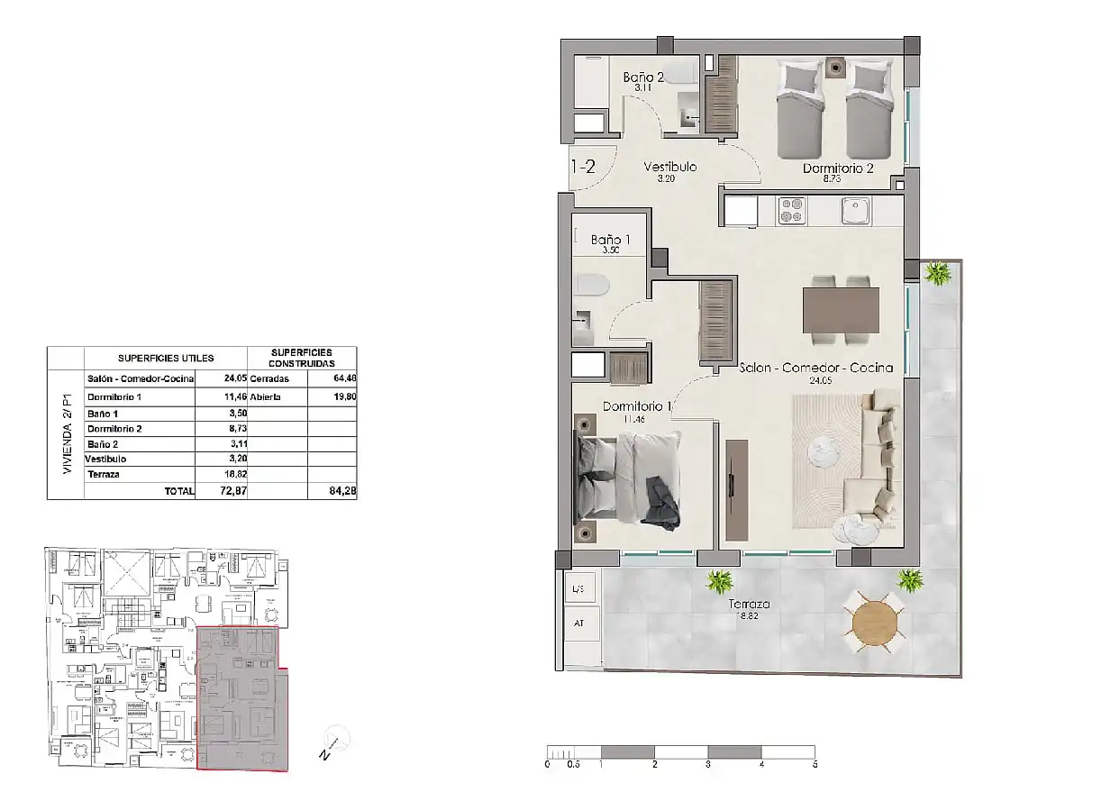 Apartament amb terrassa en venda a Santa Pola ciudad, imagen 12