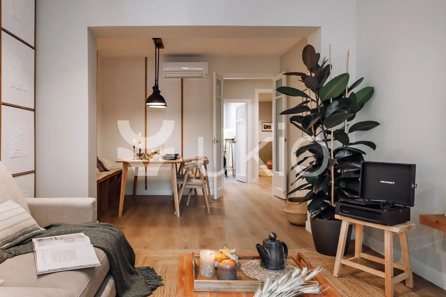 Wohnzimmer von Wohnungen zur Miete in Barcelona mit Klimaanlage, Heizung und Möbliert