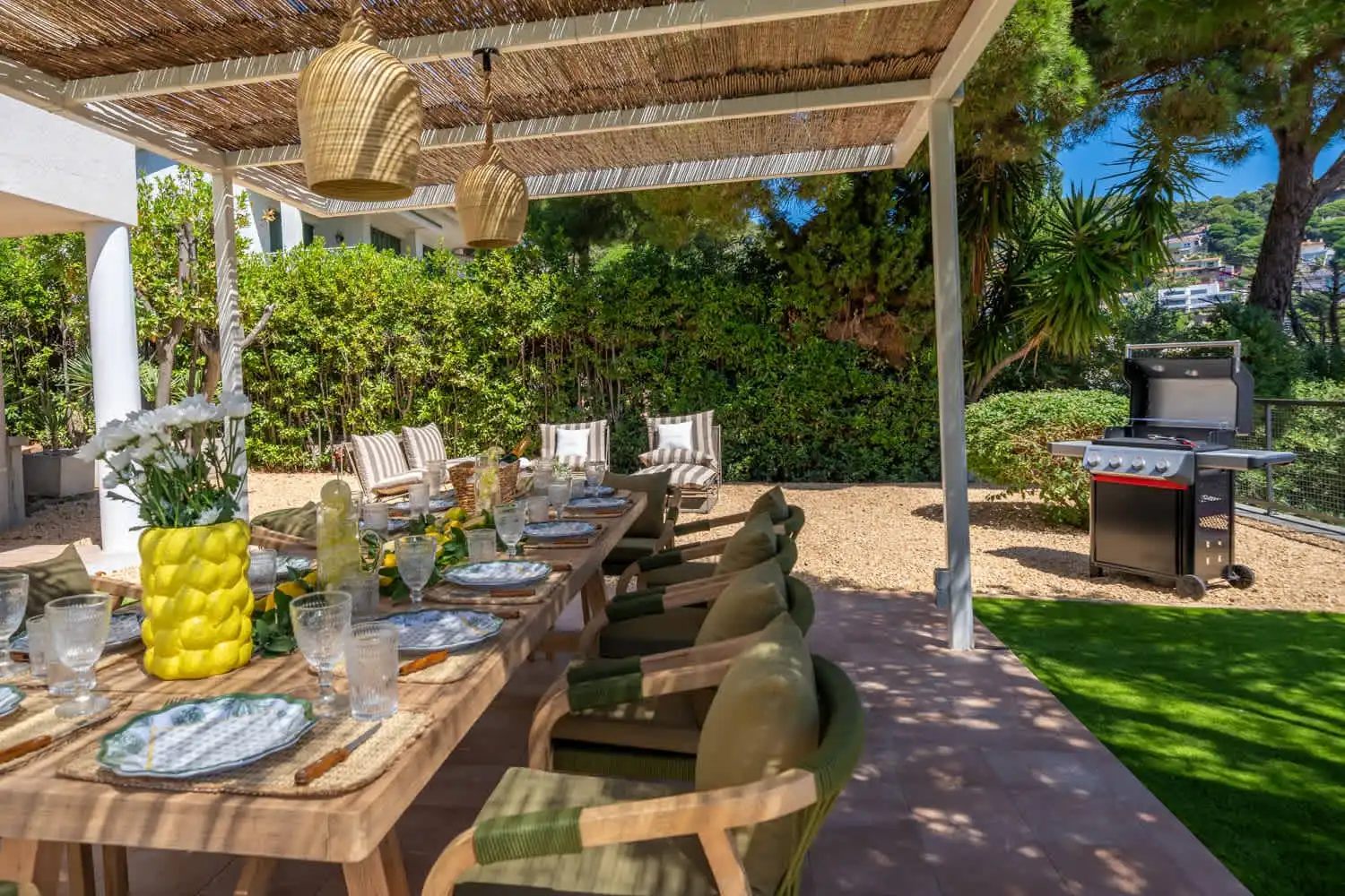Terraza de Casa o chalet de alquiler en Blanes con Aire acondicionado, Calefacción y Jardín privado
