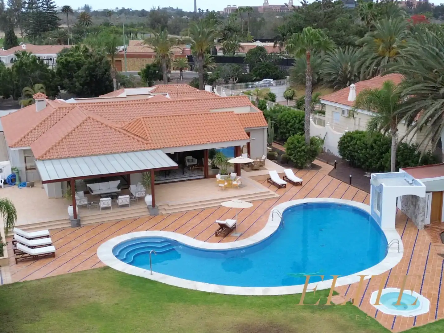 Piscina de Casa o xalet en venda en San Bartolomé de Tirajana amb Jardí privat, Terrassa i Piscina