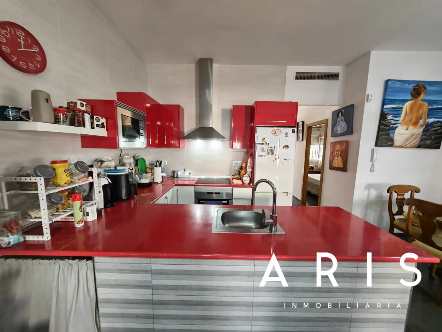 Cocina de Casa adosada en venta en Alhaurín de la Torre con Aire acondicionado y Piscina