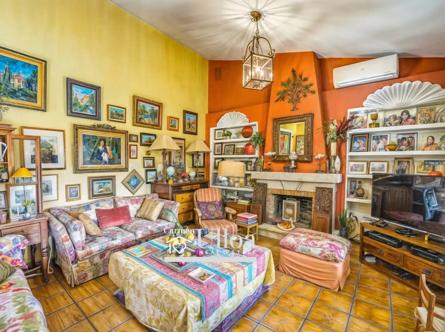 Sala d'estar de Casa o xalet en venda en Alicante / Alacant amb Jardí privat, Terrassa i Traster