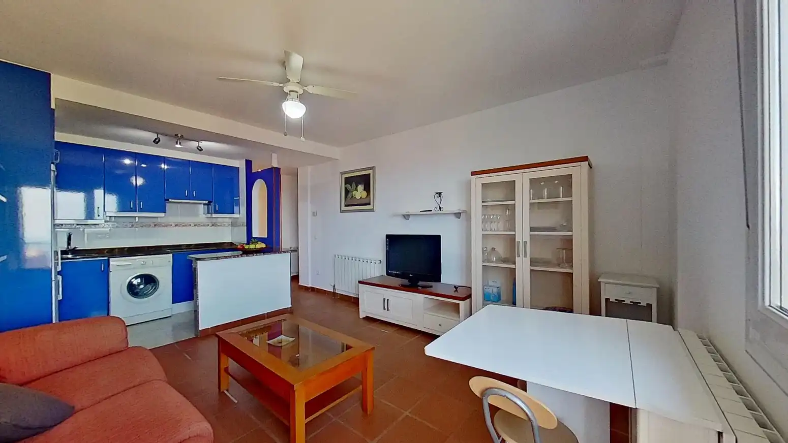 Sala d'estar de Pis en venda en Suances amb Calefacció, Parquet i Moblat