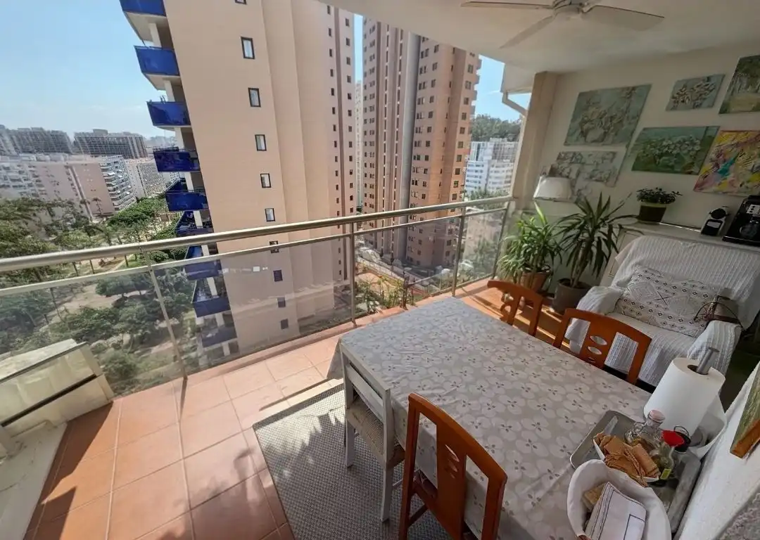 Balcony of Flat for sale in Villajoyosa / La Vila Joiosa  with Air Conditioner and Community pool