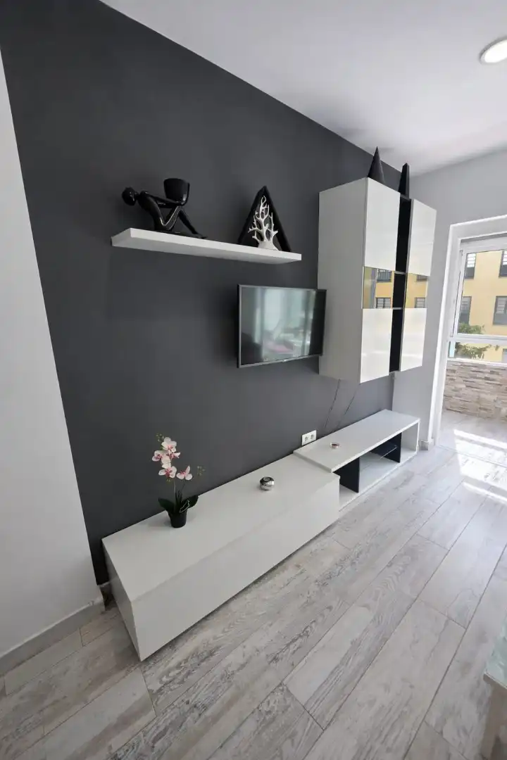 Living room of Flat for rent in Puerto de la Cruz  with Furnished, Washing machine and Microwave
