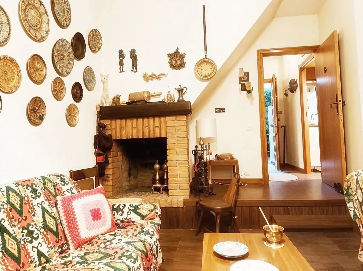 Living room of Detached homes for sale in Manzanares El Real  with Heating, Private garden and Terrace